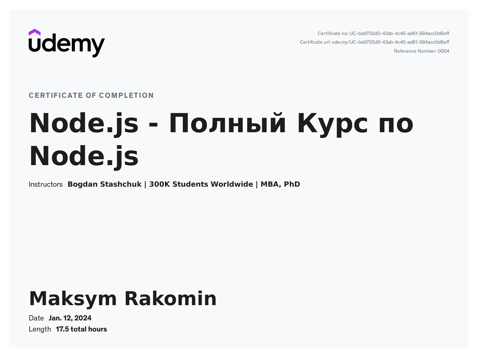 Udemy - Node.js