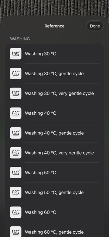 Care Symbols built-in ISO care symbol reference guide